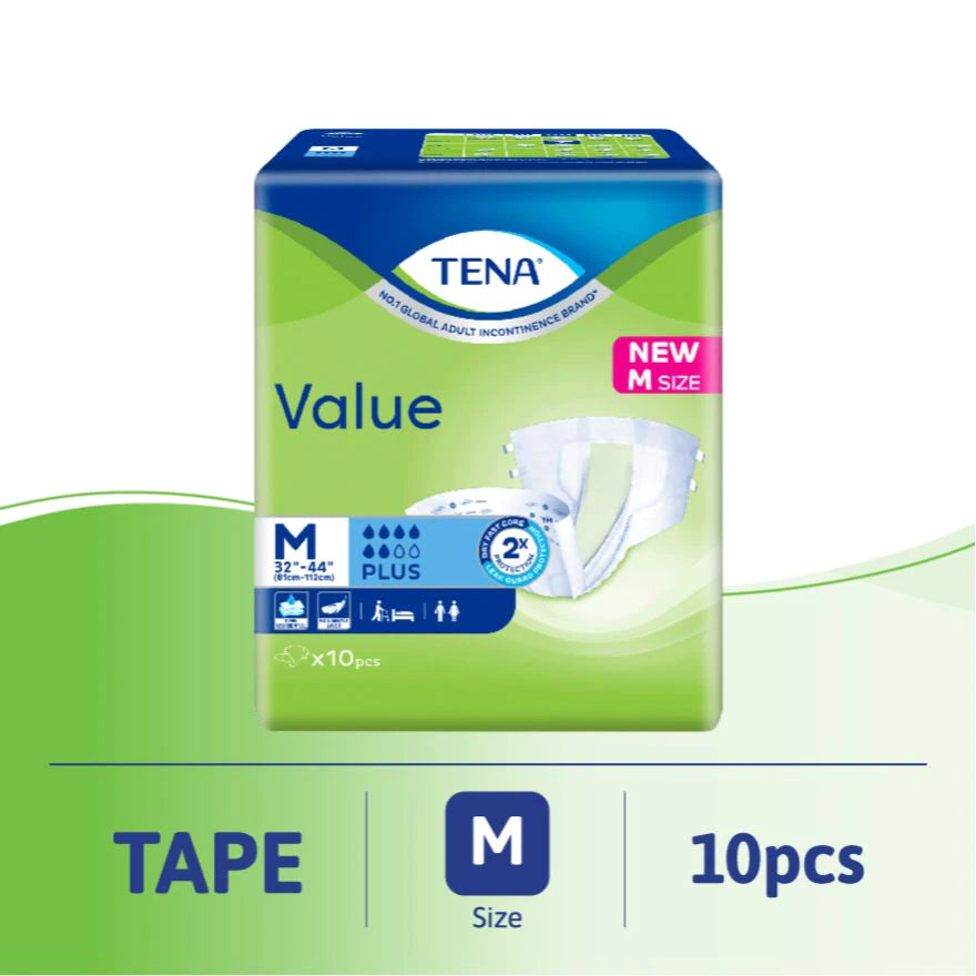 Tena Value Adult Diaper M 10's – Beyond Care
