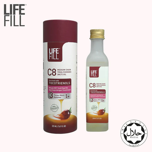 Life Fill C8 MCT Oil with Tocotrienols 225mL