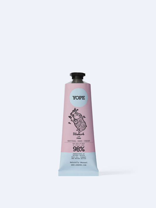YOPE Rhubarb & Rose Hand Cream 50mL