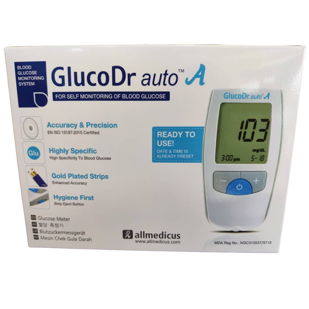 Gluco Dr Auto Blood Glucose Monitoring Meter Starter Kit
