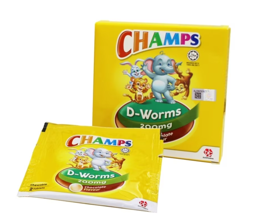 Champs D-Worms 200mg 2's