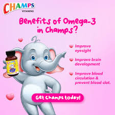 CHAMPS Multivitamin Plus Omega 3 Tablets 60's
