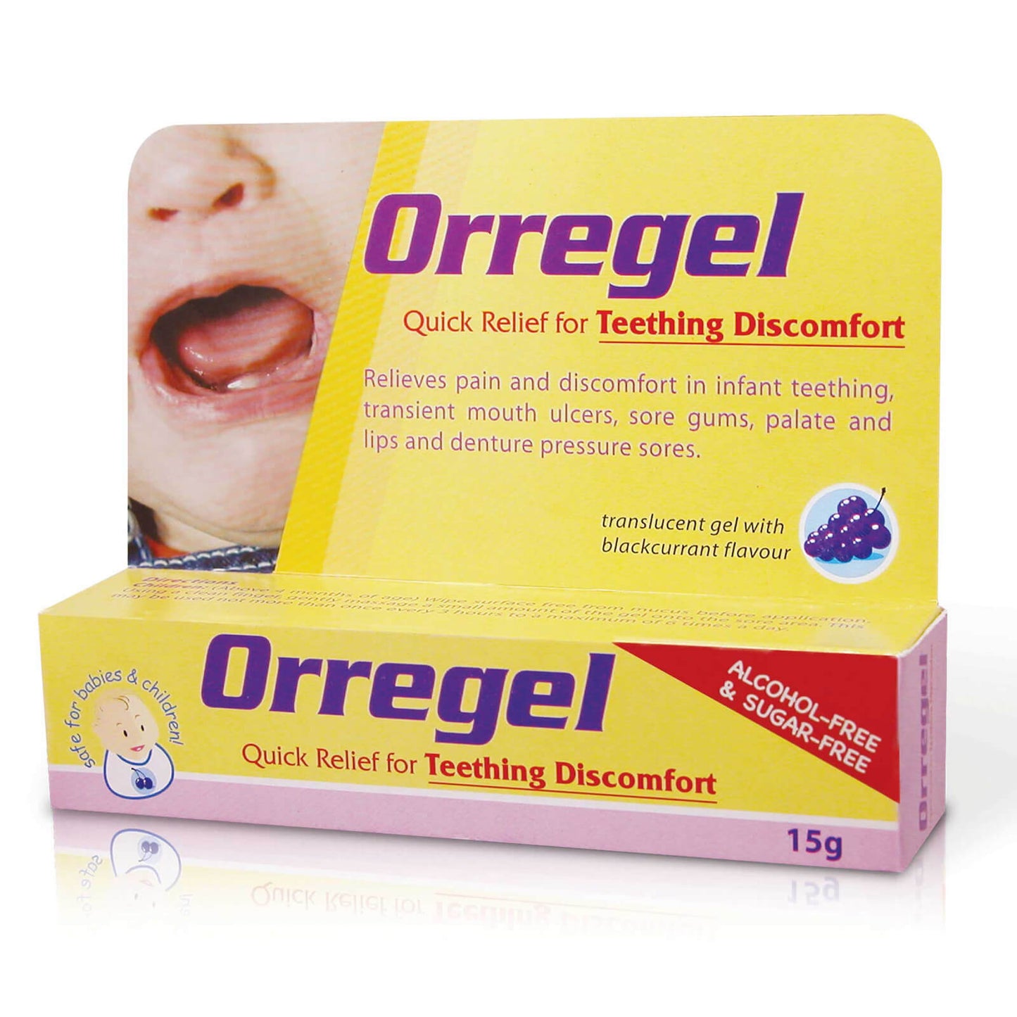 Orregel Relief for Teething Discomfort 15g (Blackcurrant Flavour)