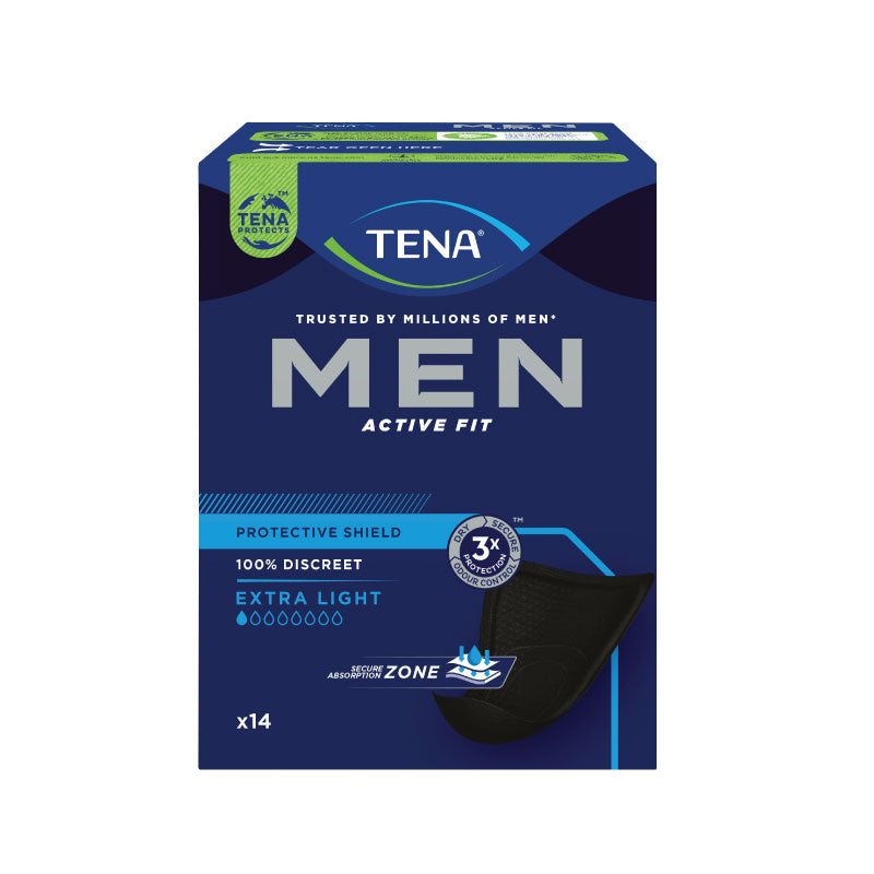 TENA Men Active Fit Protect Shield (Extra Light) 14's