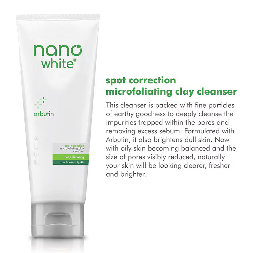 NANO WHITE Spot Correction Microfoliating Clay Cleanser 100g