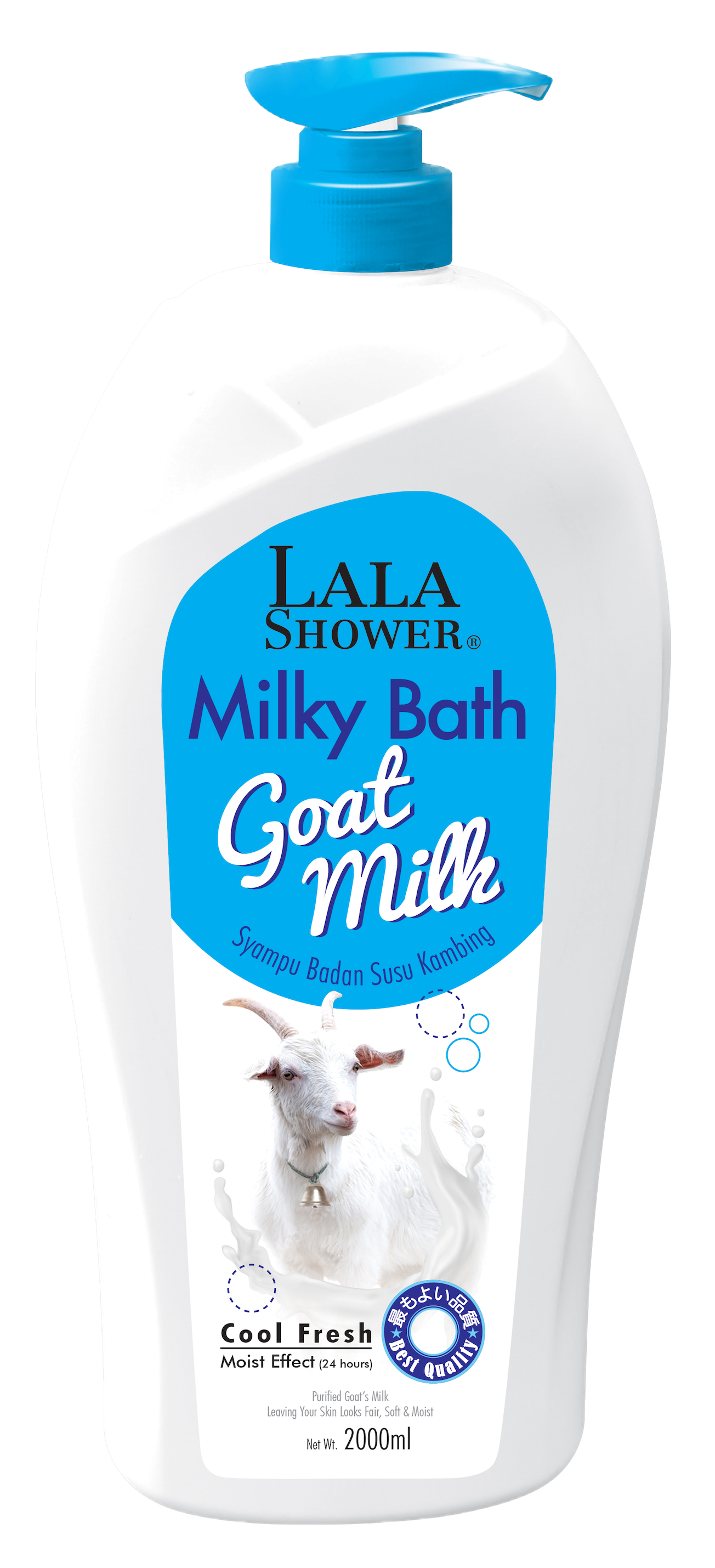 LALA Shower Goat Milk Milky Bath Shower Gel 2000mL Susu Kambing (Goat –  Beyond Care