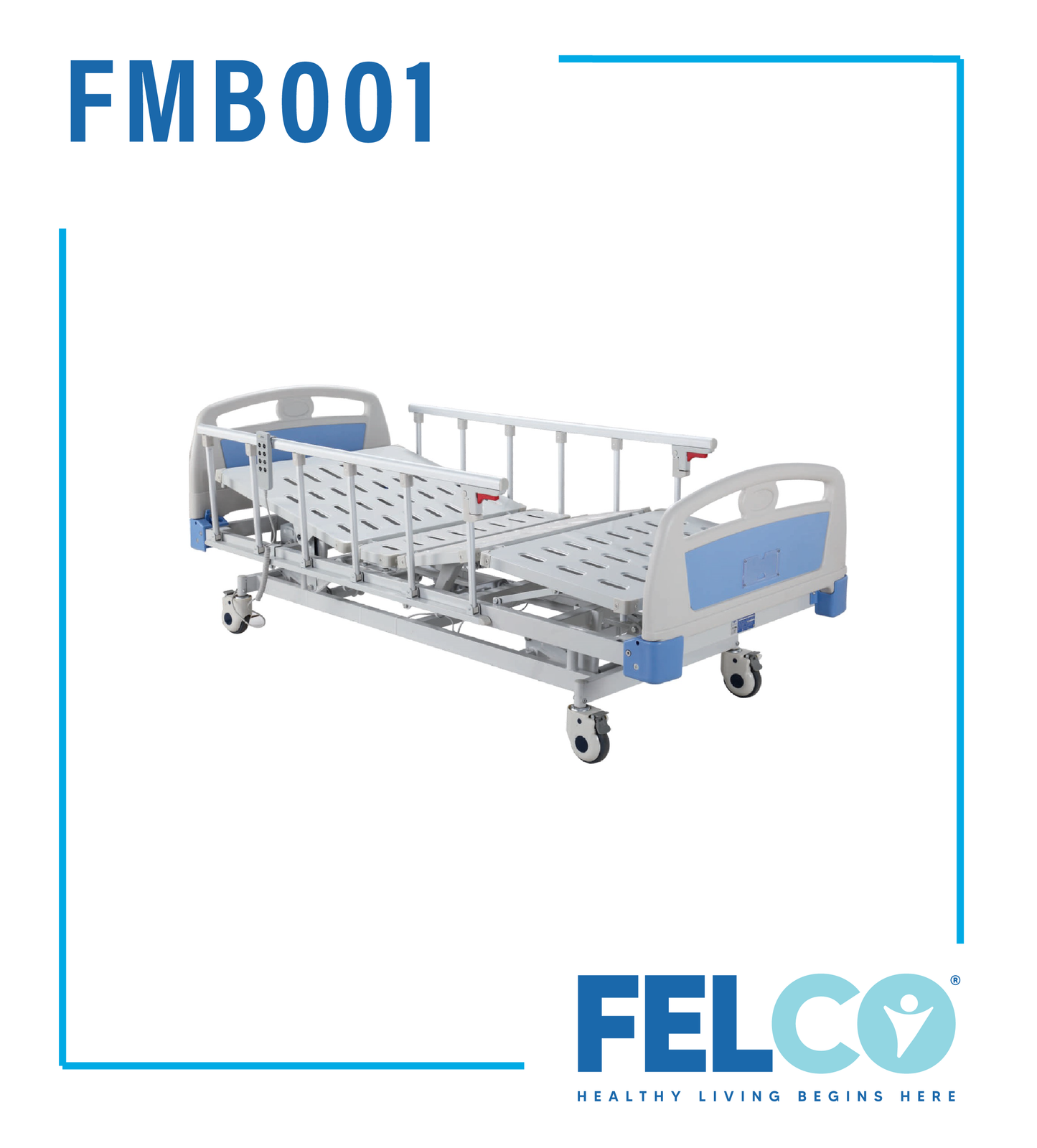 FMB001 Three Function Luxurious Electric Care Bed