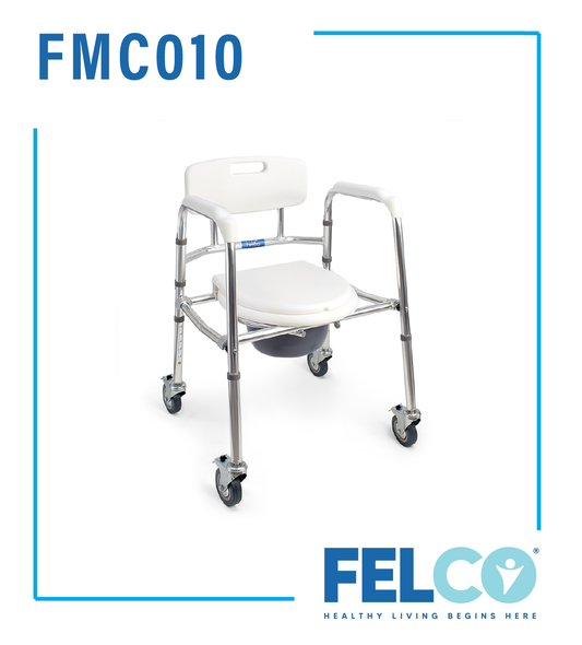 FMC010 Light Aluminium Commode Mobile Chair