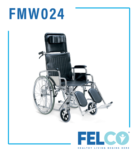 FMW024 Chromed Recliner Wheelchair