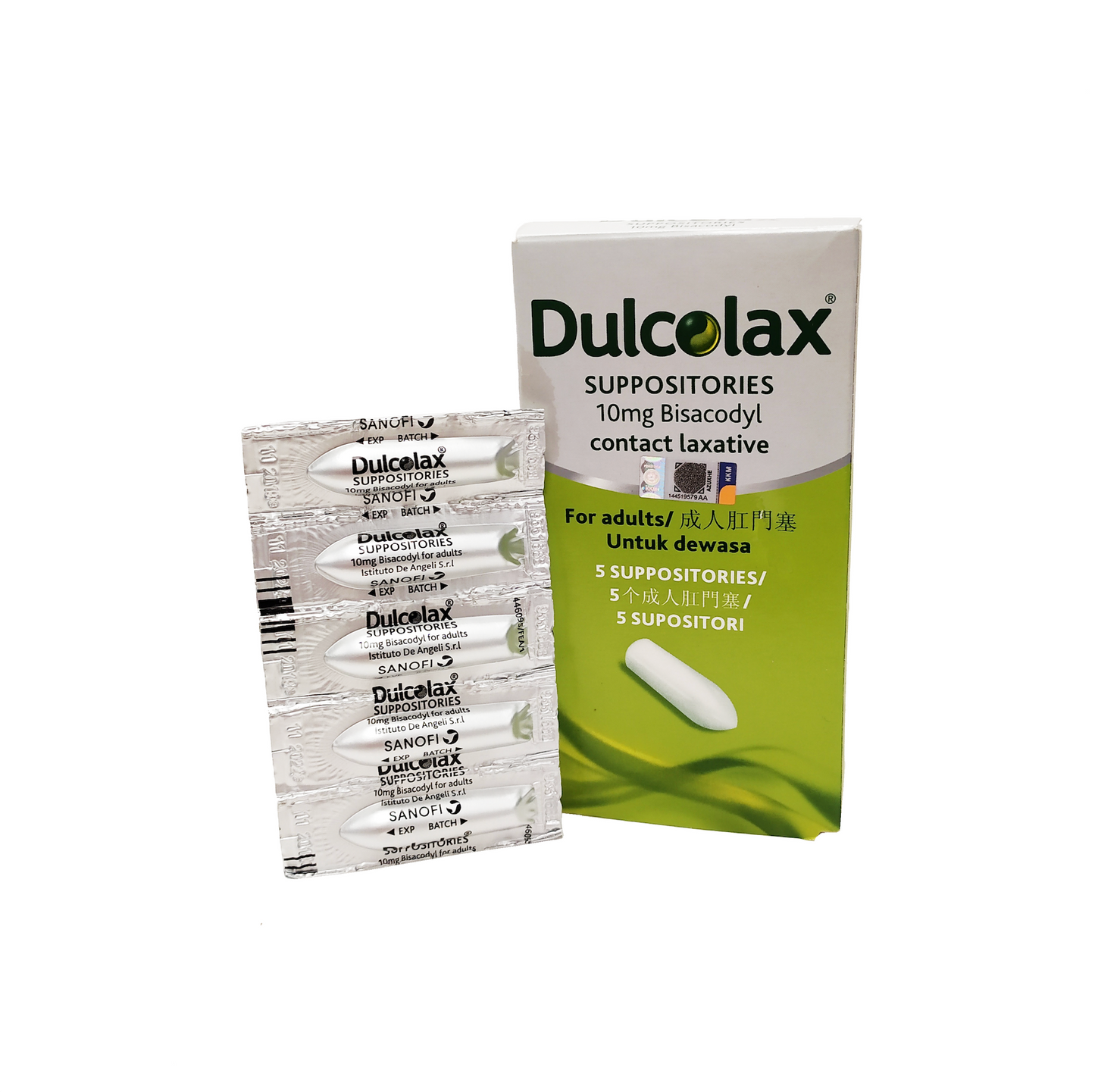 Dulcolax Supp 10mg 5's Suppositories