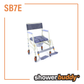 SB7E showerbuddy Eco Traveller Foldable Shower Commode