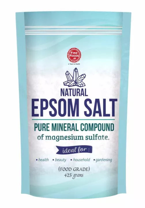 Fine Foods Natural Epsom Salt 425g (Food Grade)