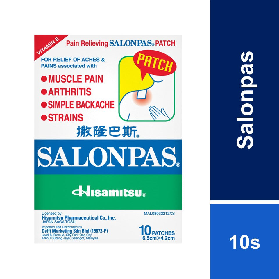Hisamitsu Salonpas Patch 10's for Pain Relief