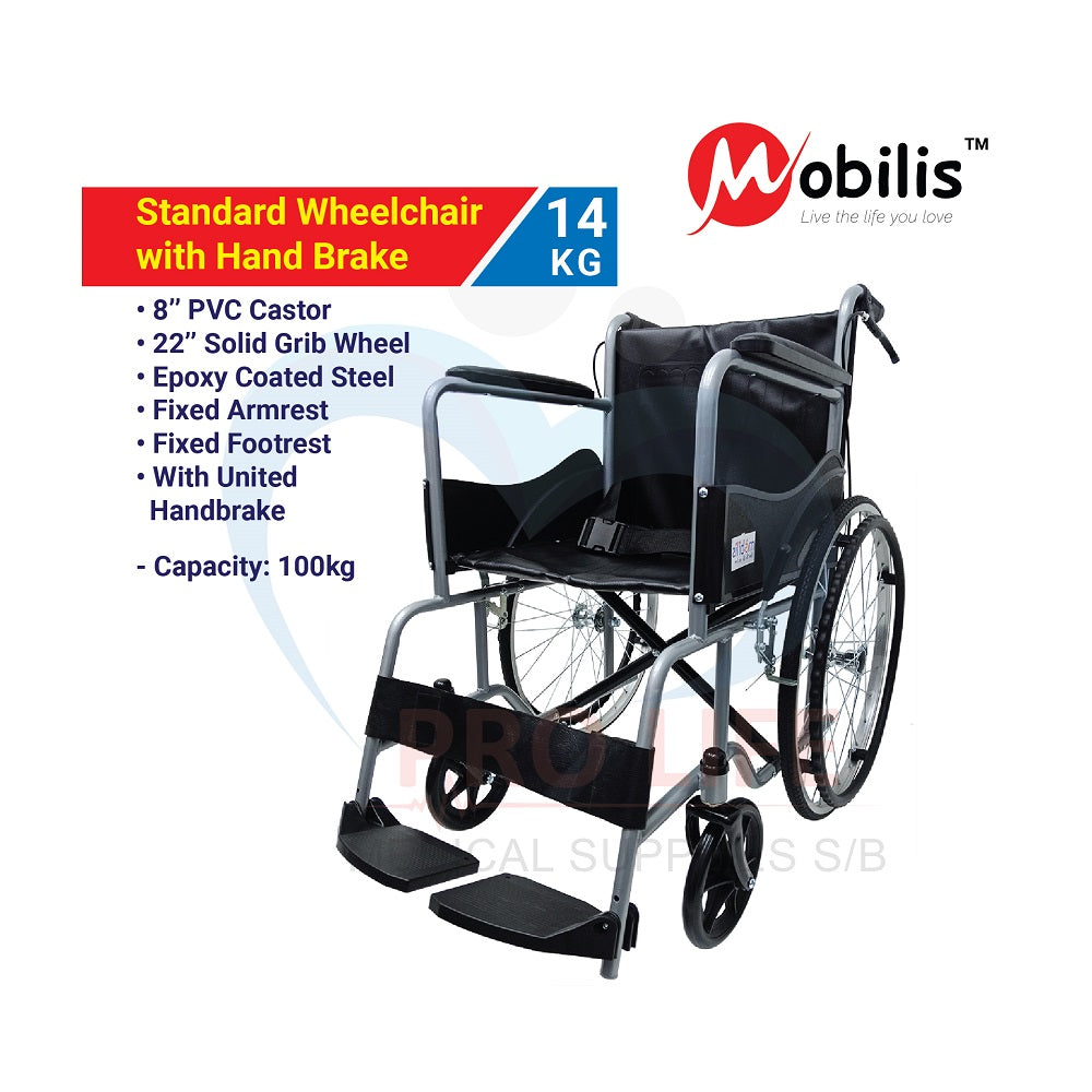 MO 809EJ Standard Wheelchair with Hand Brake