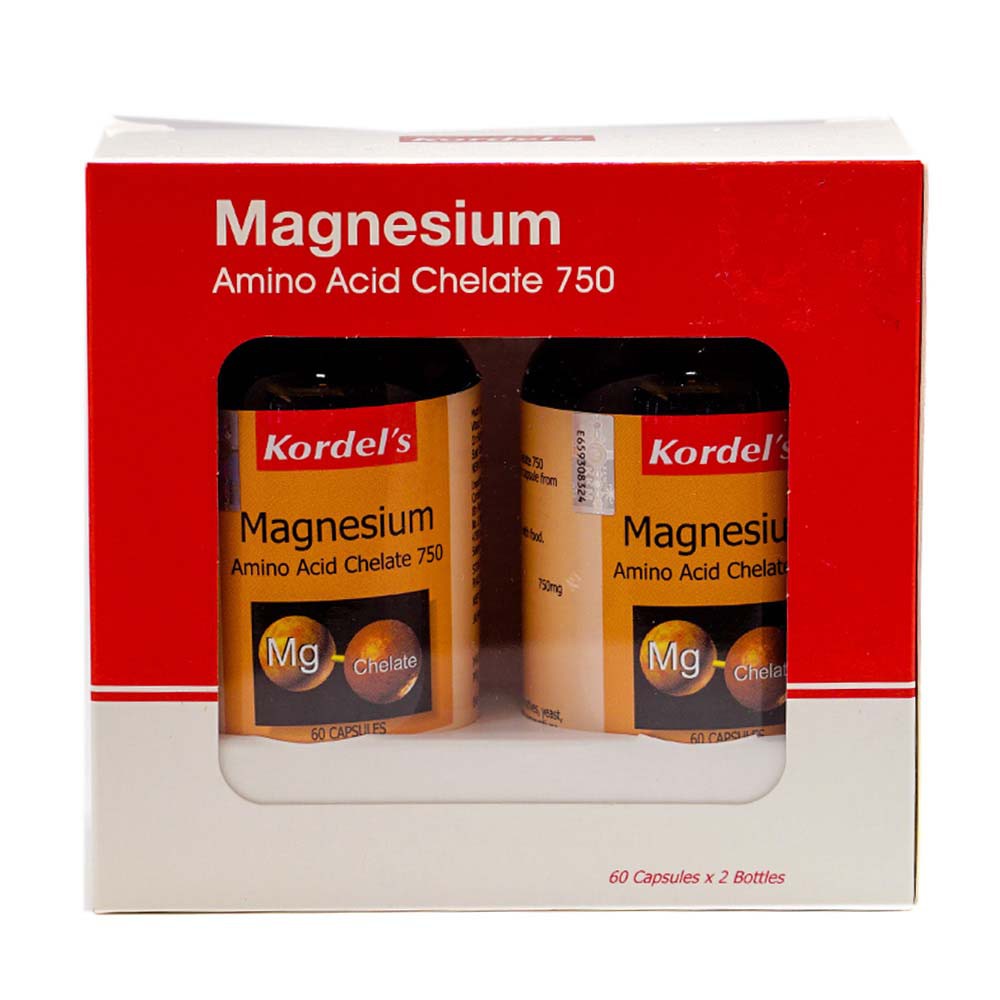 Kordel's Magnesium Amino Acid Chelate 750mg 60's / 60's x 2 Capsules