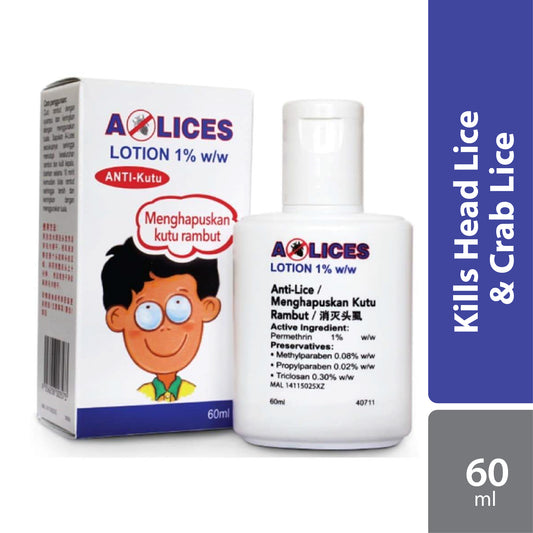 Hoe A-Lices 1% Lotion 60mL (For Hair Lices, Permethrin)