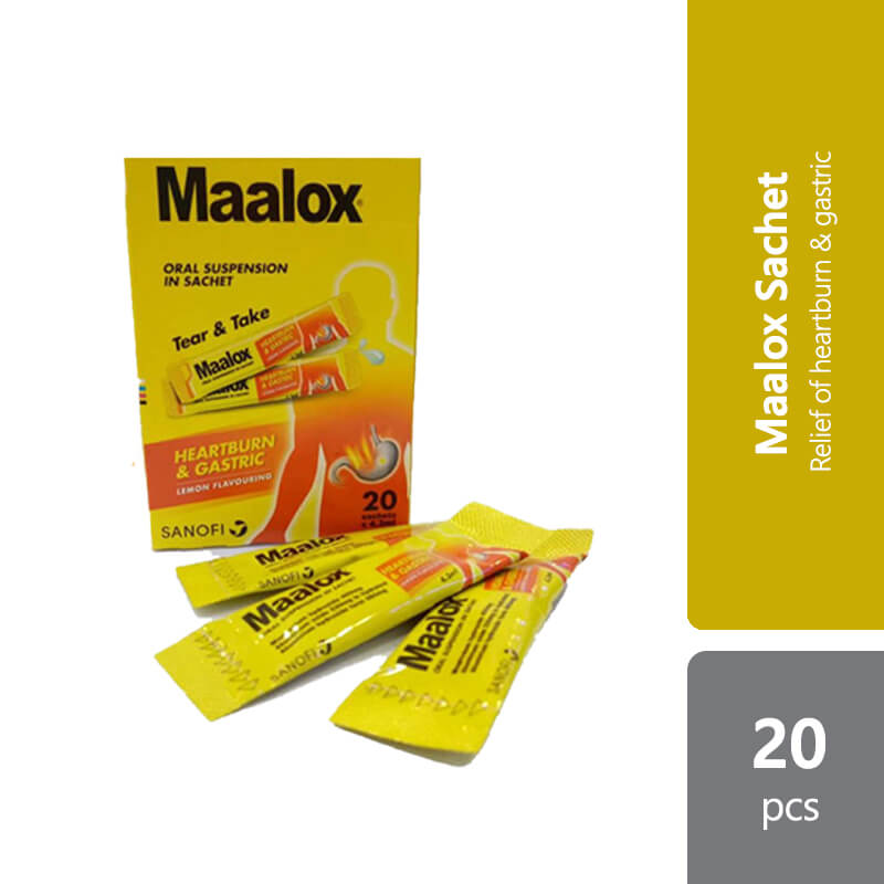 Maalox Oral Suspension In Sachet 4.3ml x 20 sachets