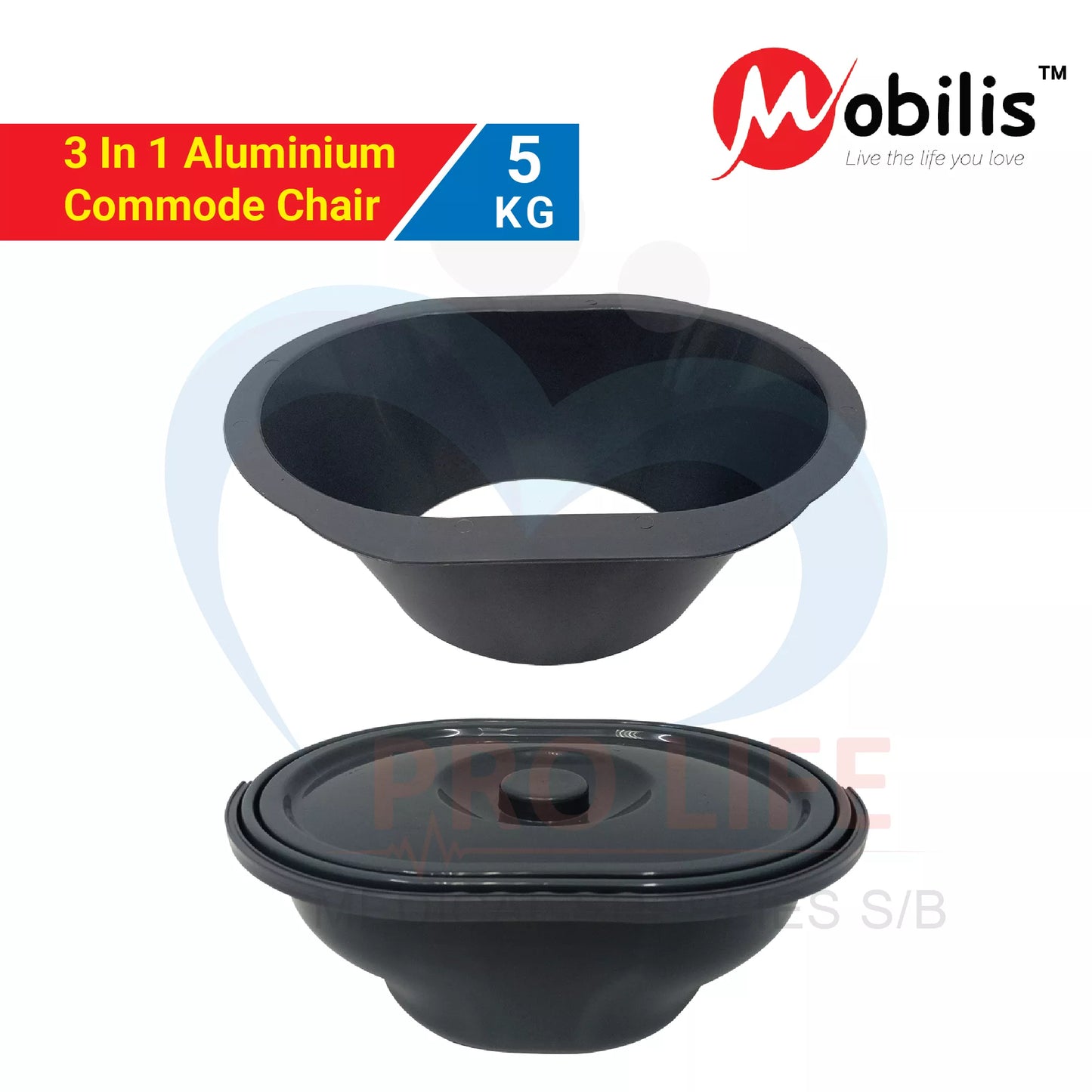 3 In 1 Aluminum Commode Chair MO-894LX