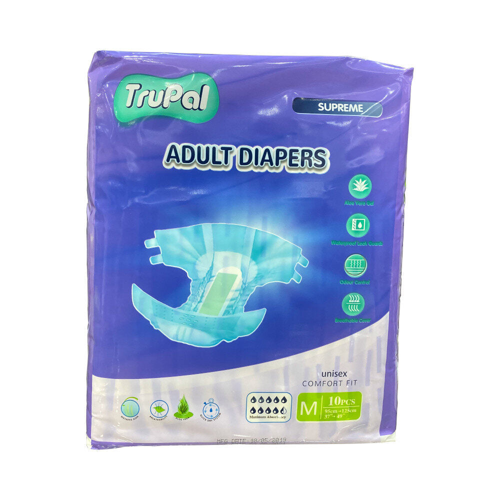 Trupal Supreme Adult Diaper M 10's