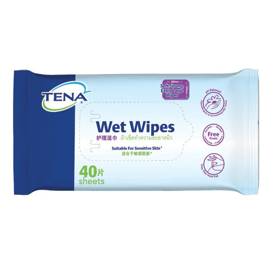 Tena Wet Wipes 40's (Suitable for Sensitive Skin)
