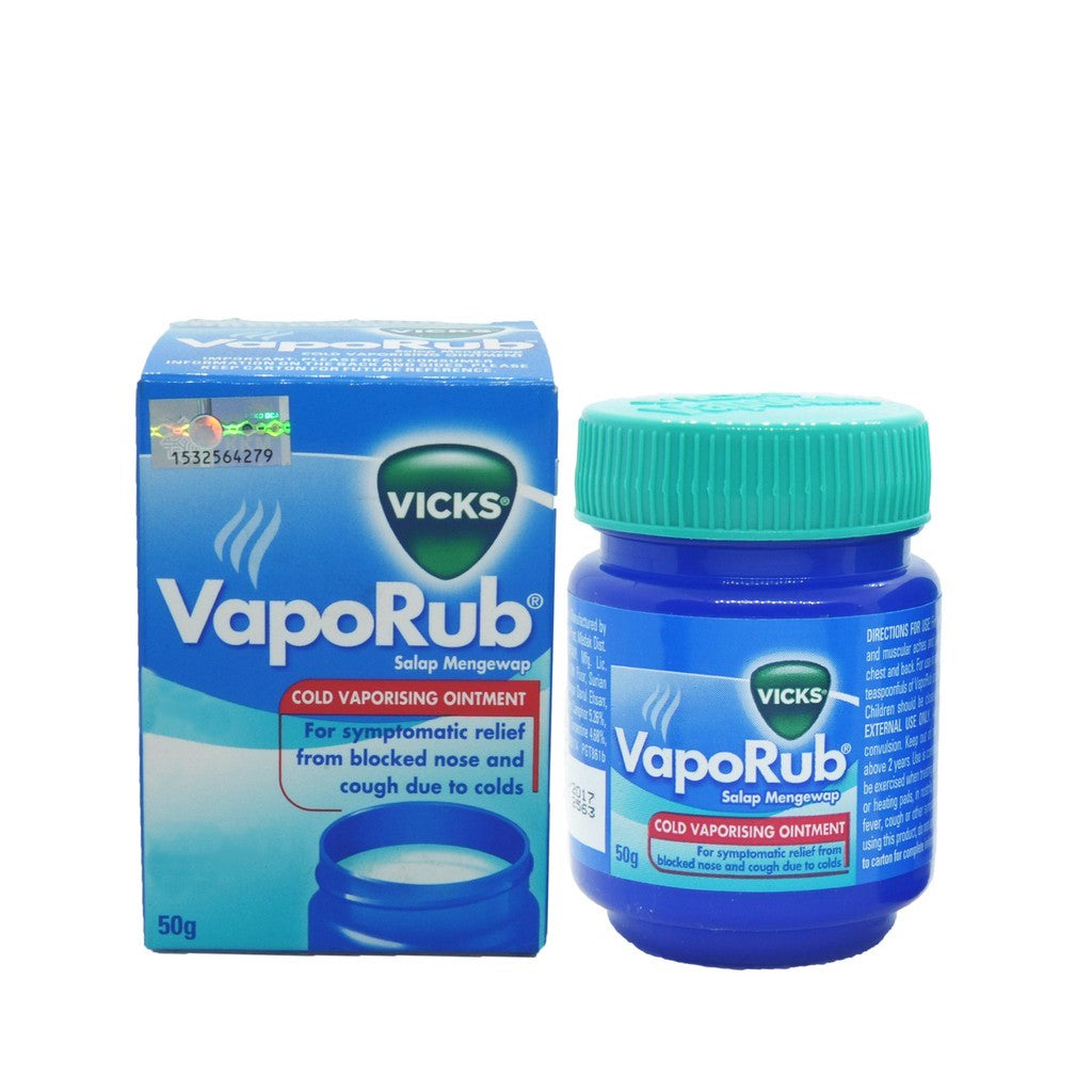 Vicks Vaporub Ointment 50g for Cold Relief